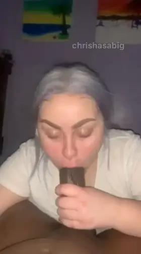 Amateur Girl Blowing Huge Dick [OC]