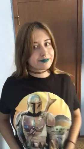 This is what nerdy goth girls hide under there shirt