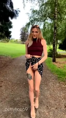 Would you play with my hairy pussy at the park?