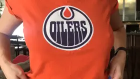A mom drop to support my team! can I get a GO OILERS? (f) 50