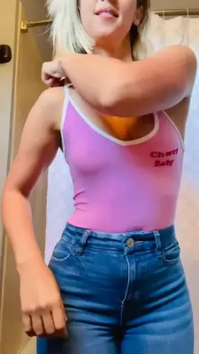 40 yo mom and teacher. I never wear a bra. [f]