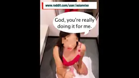 Me giving a POV BJ while wearing a butt plug. I added subtitles so you can see how aroused I was while giving head