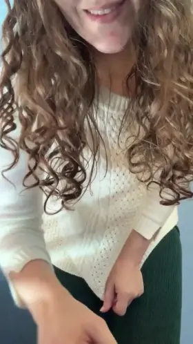 no panties under my big sweater!