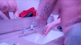 Cleaning after hard fuck