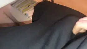 Can you come over to my desk? I have something for you. (m) coworker cock