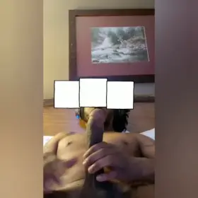 A double cumshot from edging.