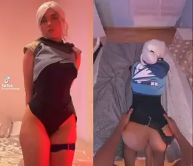 Jett takes fat dick doggystyle