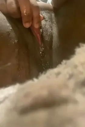 Playing with my peehole while my pussy creams and gushes…I wish I could fit my finger deeper…