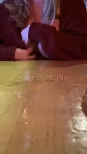 Wife flashing at a restaurant. Bartender saw and loved it