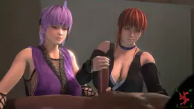 Ayane and Kasumi handjob (SFMSlayer) [Dead or Alive]
