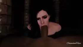 Yennefer Blowing (Sound Update) (ChameleonHops) [The Witcher 3]