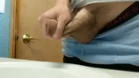 Rubbing my foreskin and wide slit