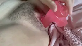 I love my pink dildo