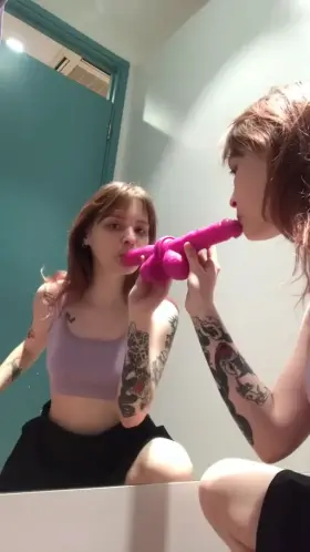 I love doing that between classes, think I can borrow oyur cock next time?