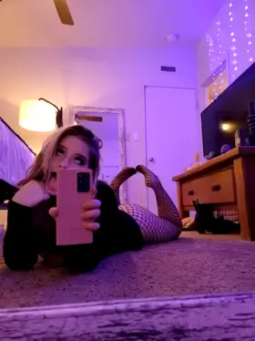 Fishnet feet with some tongue action!