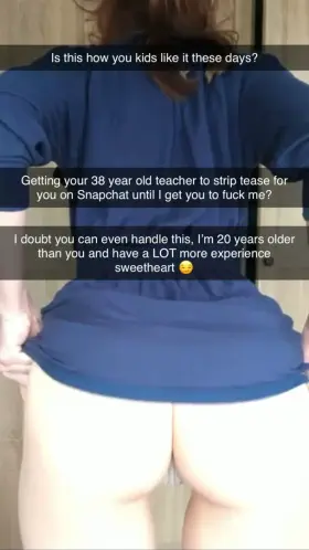 After ghetto get your teachers private contact info during your senior year, you started to low key flirt with her and after a week of back and forth, she finally sent you this to let you know she was ready