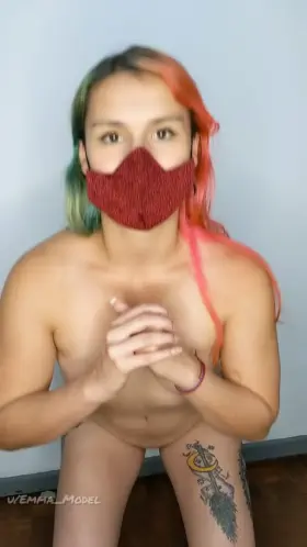 Practicing to sit in your face