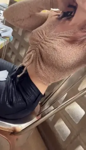 Can you tell I’m not wearing a bra? [f]