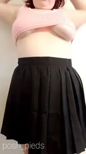 [OC] Big tits + little top = oops? 😏