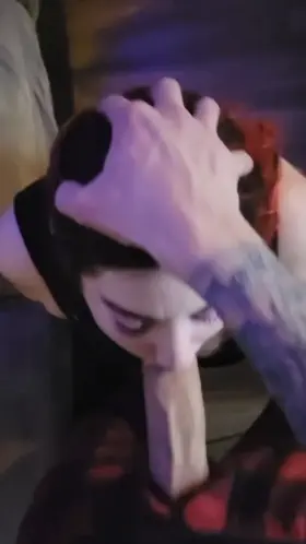 working her throat for awhile now , she's almost alllll the way down 🥰🥰🥰