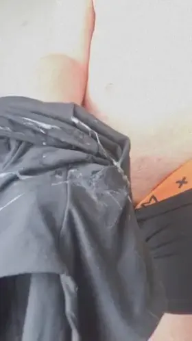 I just came trying on my new underwear!