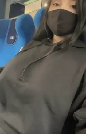 I can be your big tiddy gf even in the train