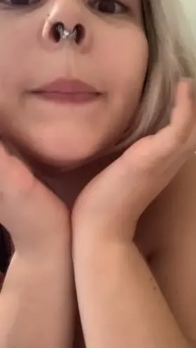 Happy juggling my jiggly boobs