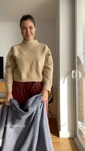 My new lingerie is too hot to wrap in plaid😋