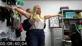 Busty MILF got caught stealing