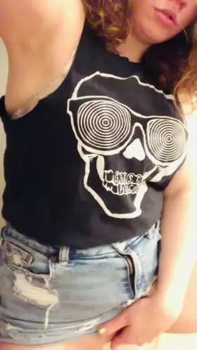 Tasting my pussy with a toy in my ass [f]