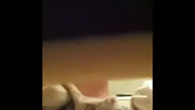 Spying on her before a shower