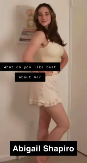 I’m literally obsessed with Abigail Shapiro.