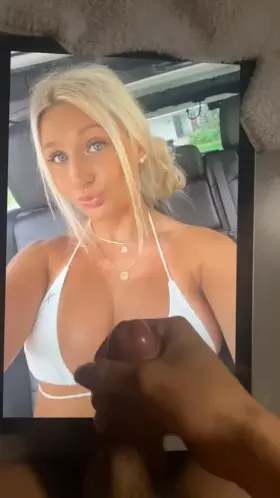 college babe with big targets