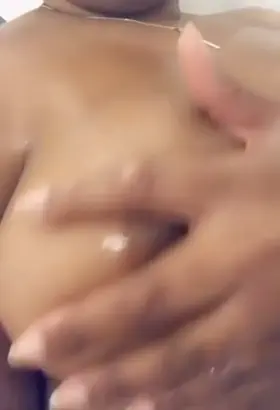 Keeping my skin soft massaging in some baby oil