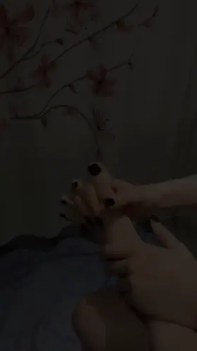 Gotta make sure my feet stay nice and moisturized~