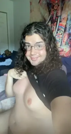 I get so horny when I show much older men my growing boobies 🥰