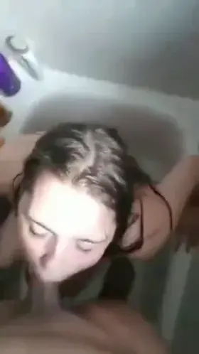 She loves to give head in the shower!