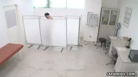 Tomomi Motozawa catches a student spying on her and decides to fuck him