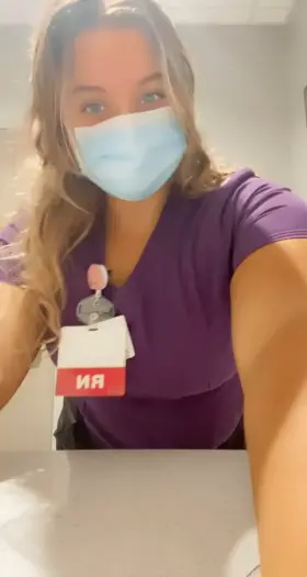 Naughty Nurse @ Work 😈💟 Need a checkup? Bend over... 👅[f]