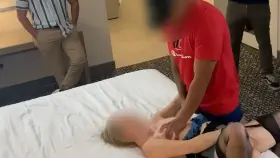 Nothing like putting on a show and letting a fan cum on my tits. Who’d like to take his place?