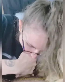 Watch his legs shake from my sucking his soul from his body 😈