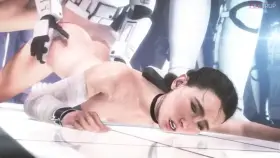 Rey interrogated by a stormtrooper (unknown)