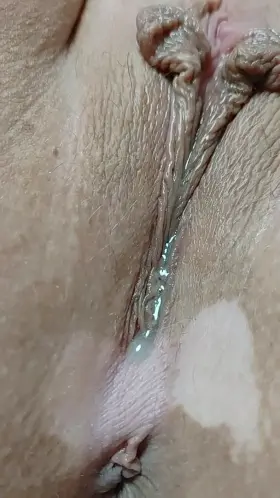My butterfly, filled to the brim with cum! Would you lick me clean and fuck me again?