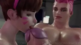D.va gets creampied by Futa Zarya (Rikolo) [Overwatch]