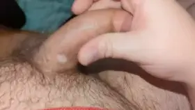 Jacking with a dildo in my ass.