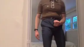 Covering the mirror with cum