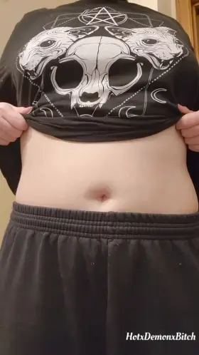 [OC] do you like my goth titties?👻