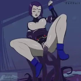 Tentacled Raven. Reupload of my 1st sound edit from my old account (animation by Zelamir, sound edit by dedbull) [Teen Titans]