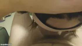 My virgin Japanese pussy was too tight to fuck, so my college professor tried my hands behind my back and made me deepthroat instead (with sound).