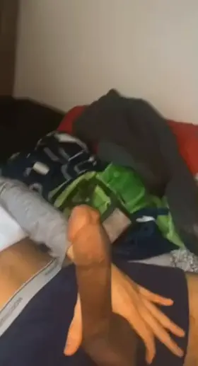 this black dick was standing when I woke up